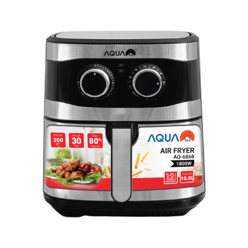 NỒI CHIÊN KHÔNG DẦU AQUASUN AQ 6868 10.5 LÍT